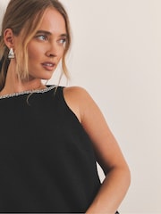 Simply Be Boucle Embellished Mini Dress - Imagen 4 de 4