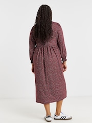 Simply Be Light Red Supersoft Midi Dress - Image 2 of 4