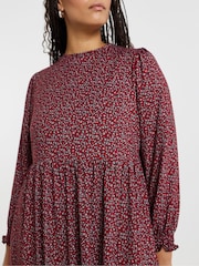 Simply Be Light Red Supersoft Midi Dress - Image 3 of 4