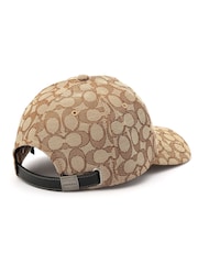 COACH Brown Signature C Jacquard Baseball Hat - Image 2 of 4