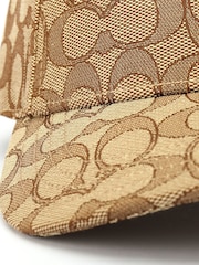 COACH Brown Signature C Jacquard Baseball Hat - Image 3 of 4