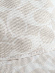 COACH White Signature C Denim Baseball Hat - Image 4 of 4