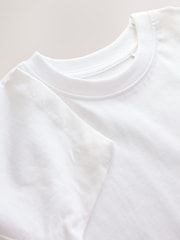 White Dragon Back Print Short Sleeve Graphic T-Shirt (3-16yrs) - Image 4 of 5