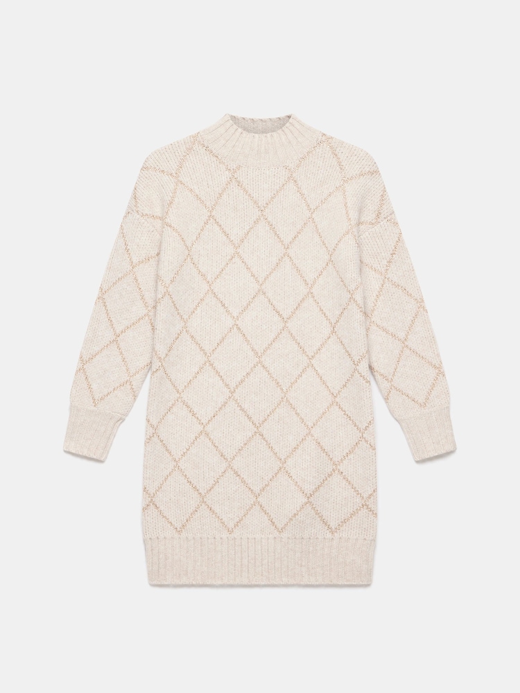 Buy Mint Velvet Natural Argyle Knit Mini Dress from Next Netherlands Buy Mint Velvet Natural Argyle Knit Mini Dress from Next Netherlands
