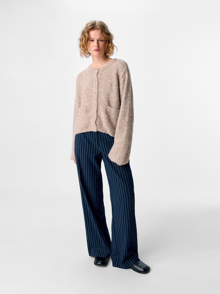 OBJECT Blue Stripe Wide Trousers - Image 1 of 4 OBJECT Blue Stripe Wide Trousers - Image 1 of 4