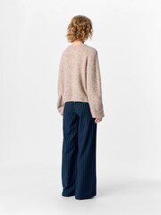 OBJECT Blue Stripe Wide Trousers - Image 4 of 4