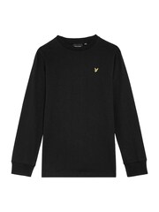 Lyle & Scott Black Plain LS T-Shirt - Image 1 of 3