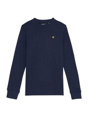 Lyle & Scott Blue Plain LS T-Shirt - Image 1 of 3