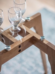 Gallery Home Light Wood Carbon Round Dining Table - Image 2 of 6