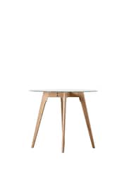 Gallery Home Light Wood Carbon Round Dining Table - Image 4 of 6