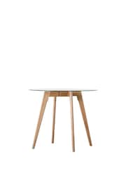 Gallery Home Light Wood Carbon Round Dining Table - Image 5 of 6