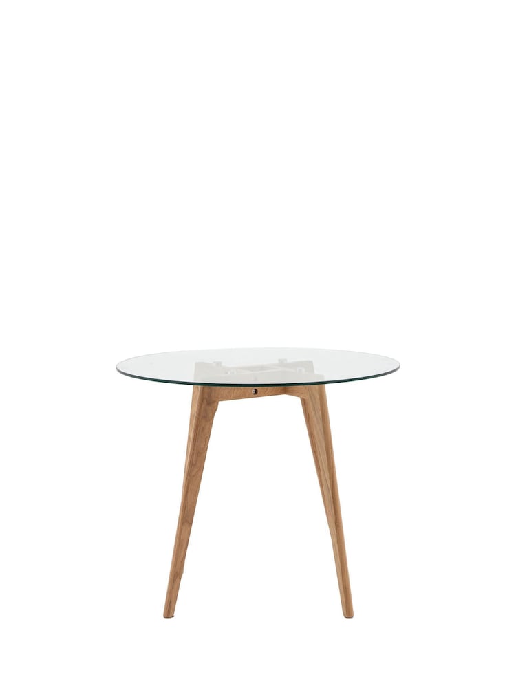 Gallery Home Light Wood Carbon Round Dining Table - Image 6 of 6