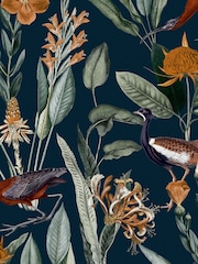 Graham & Brown Navy Glasshouse A4 Wallpaper Sample - Image 2 of 3