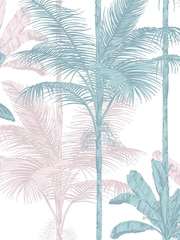Graham & Brown Blush or Green Jungle A4 Wallpaper Sample - Image 2 of 3