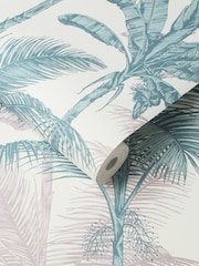 Graham & Brown Blush or Green Jungle A4 Wallpaper Sample - Image 3 of 3