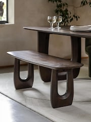 Gallery Home Brown Cirrus Dining Bench - Image 1 of 7