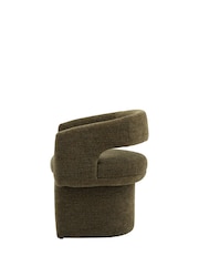 Gallery Home Green Pimlico Boucle Dining Chair - Image 6 of 8