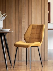 Gallery Home Set of 2 Yellow Set of 2 Bromley Dining Chairs - Image 1 of 9