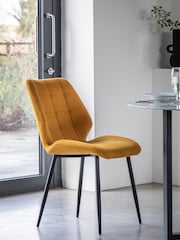 Gallery Home Set of 2 Yellow Set of 2 Bromley Dining Chairs - Image 2 of 9