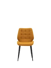 Gallery Home Set of 2 Yellow Set of 2 Bromley Dining Chairs - Image 9 of 9