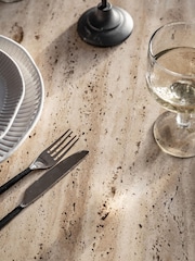 Gallery Home Dark Wood Verve Round Dining Table - Image 3 of 5