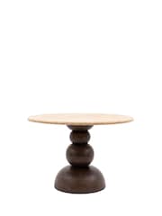 Gallery Home Dark Wood Verve Round Dining Table - Image 5 of 5