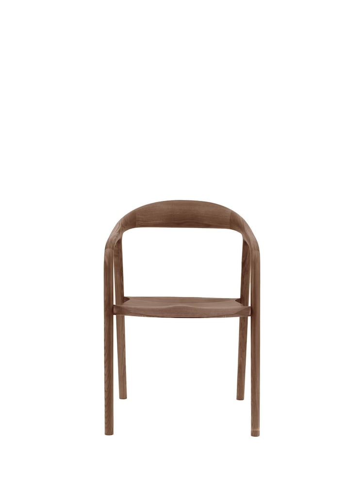 Gallery Home Dark Wood Afton Dining Chair Walnut - Image 1 of 4