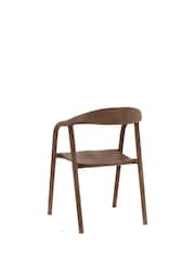 Gallery Home Dark Wood Afton Dining Chair Walnut - Image 3 of 4