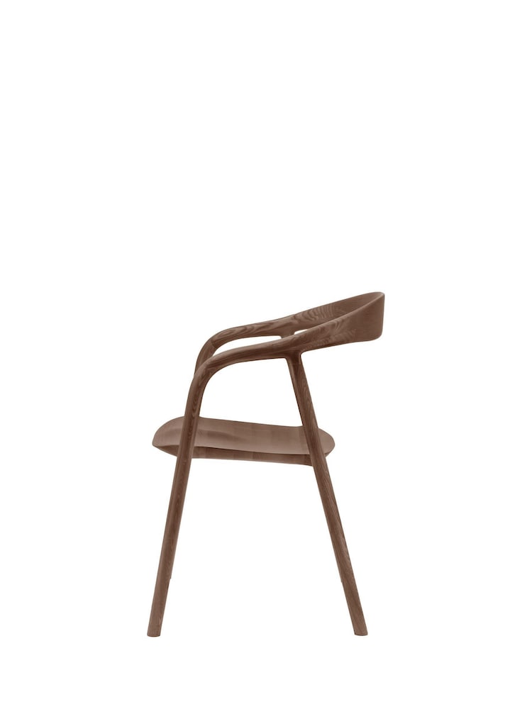 Gallery Home Dark Wood Afton Dining Chair Walnut - Image 4 of 4