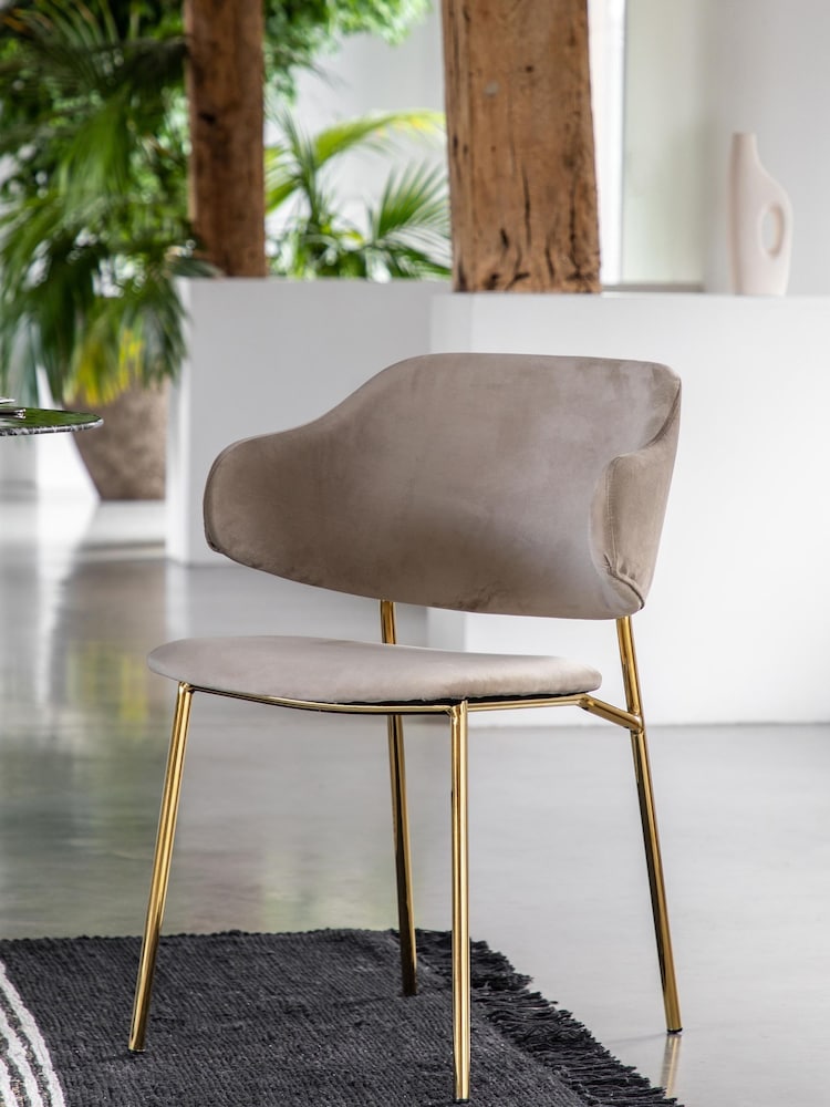 Gallery Home Set of 2 Natural Belgravia Dining Chairs - Image 1 of 8 Gallery Home Set of 2 Natural Belgravia Dining Chairs - Image 1 of 8