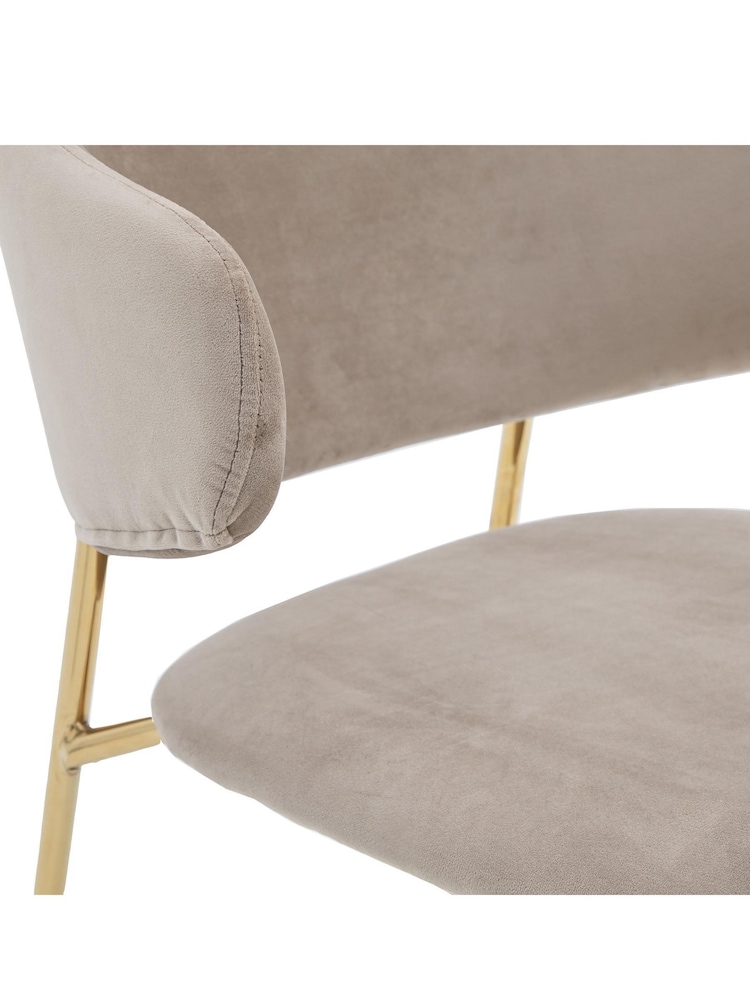 Gallery Home Set of 2 Natural Belgravia Dining Chairs - Image 8 of 8 Gallery Home Set of 2 Natural Belgravia Dining Chairs - Image 8 of 8