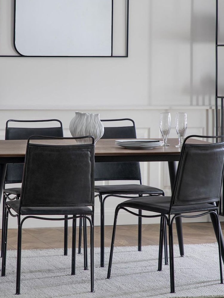 Gallery Home Dark Wood Lexington Dining Table - Image 1 of 5