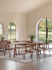 Gallery Home Dark Wood Afton Ext Dining Table Walnut - Image 1 of 7