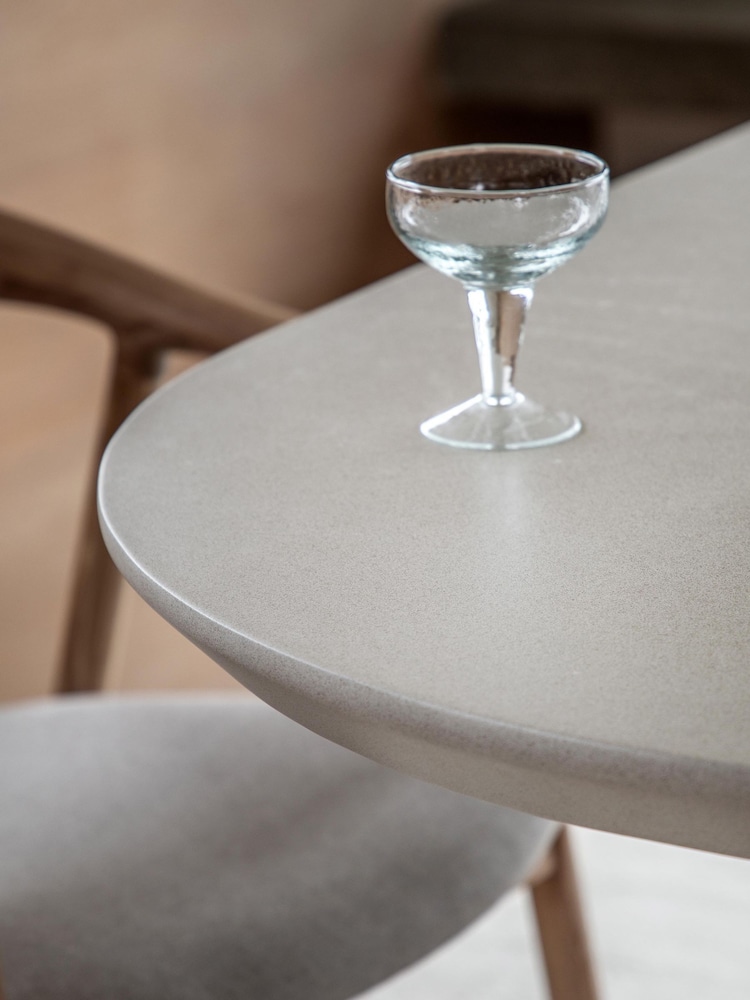 Gallery Home Natural Elysian Oval Linen Dining Table - Image 2 of 6 Gallery Home Natural Elysian Oval Linen Dining Table - Image 2 of 6
