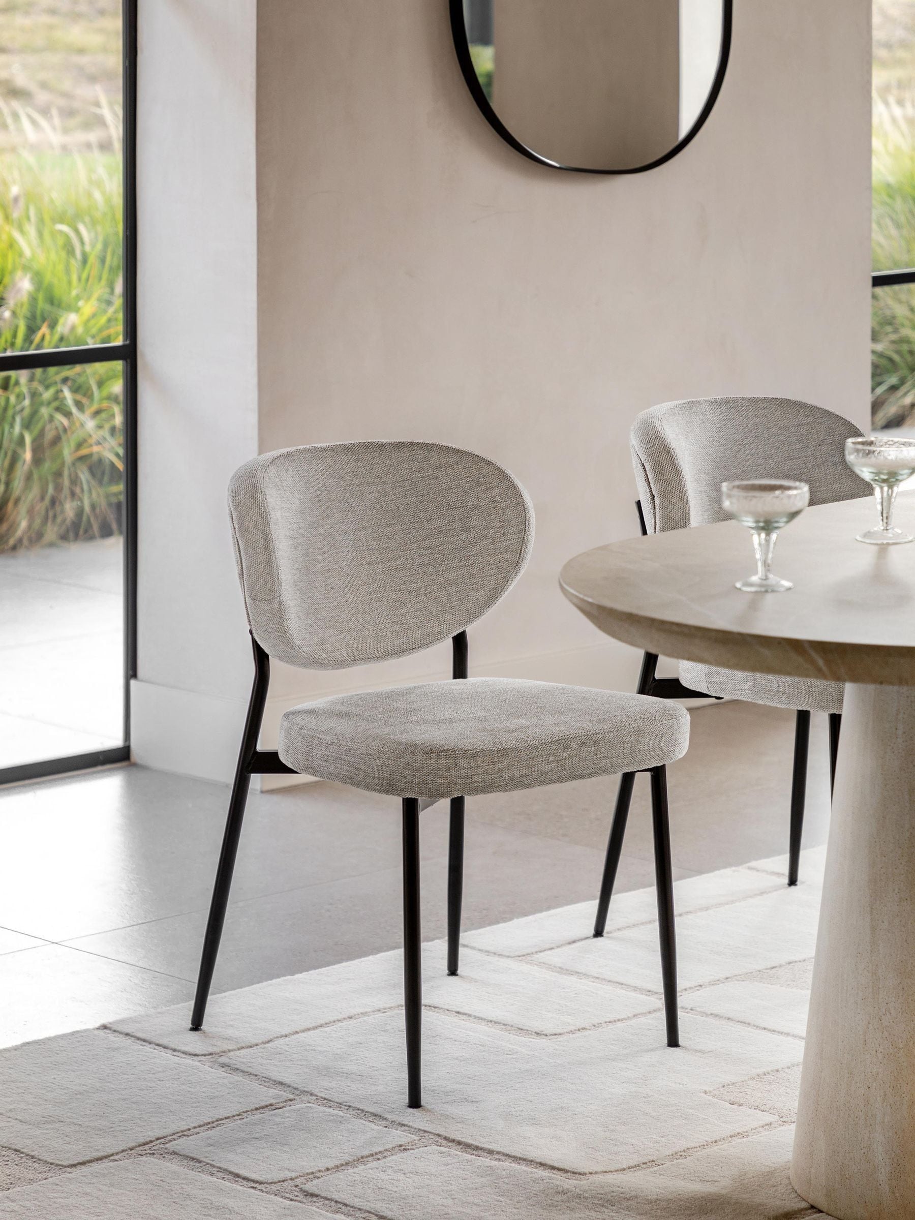 So'home Orvin Oval Dining Chairs (Set Of 2) Dove Grey - La Redoute - Image 5