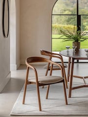 Gallery Home Dark Wood Afton Dining Chair UPH - Image 1 of 7