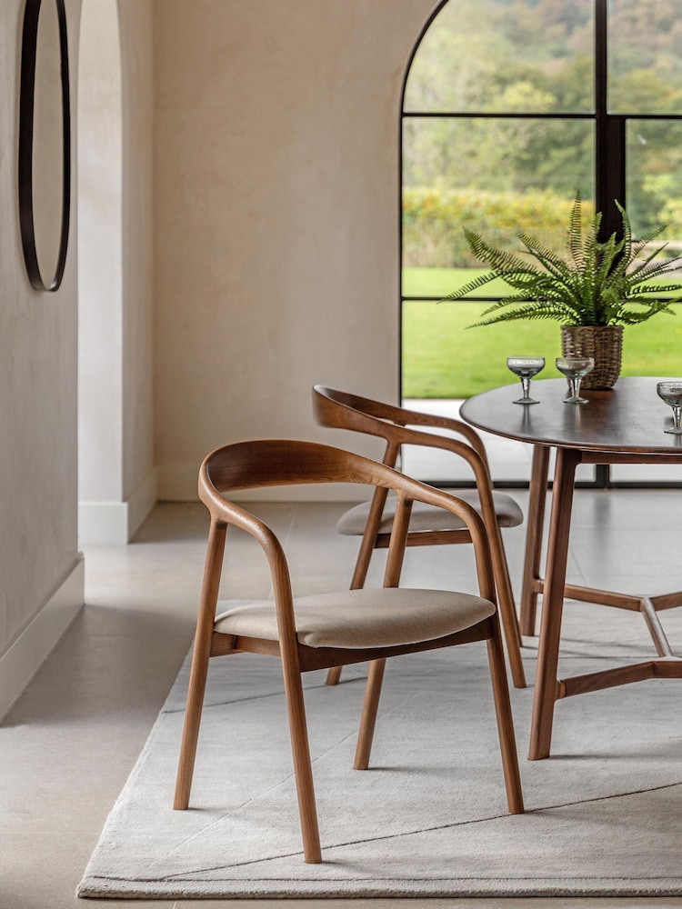 Gallery Home Dark Wood Afton Dining Chair UPH - Image 1 of 7
