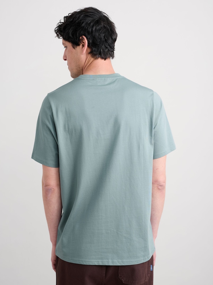 Seasalt Cornwall Blue Midwatch T-Shirt - Image 2 of 5 Seasalt Cornwall Blue Midwatch T-Shirt - Image 2 of 5