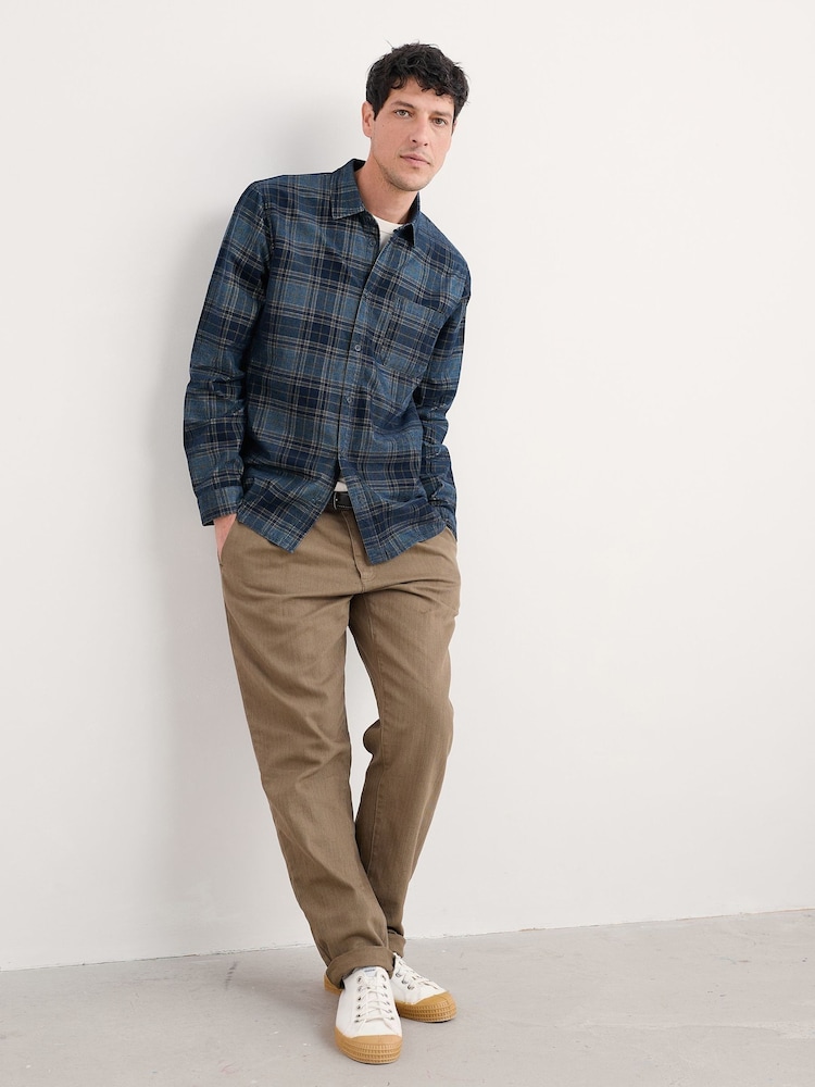 Seasalt Cornwall Blue Shoreman Shirt - Image 1 of 5