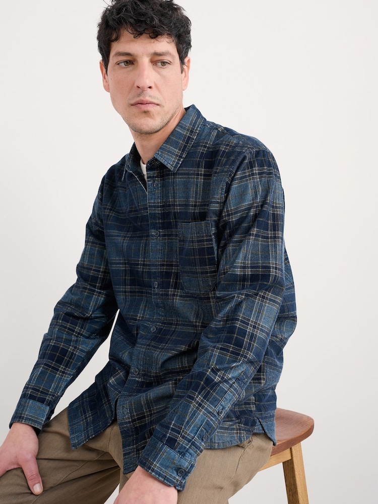 Seasalt Cornwall Blue Shoreman Shirt - Image 2 of 5