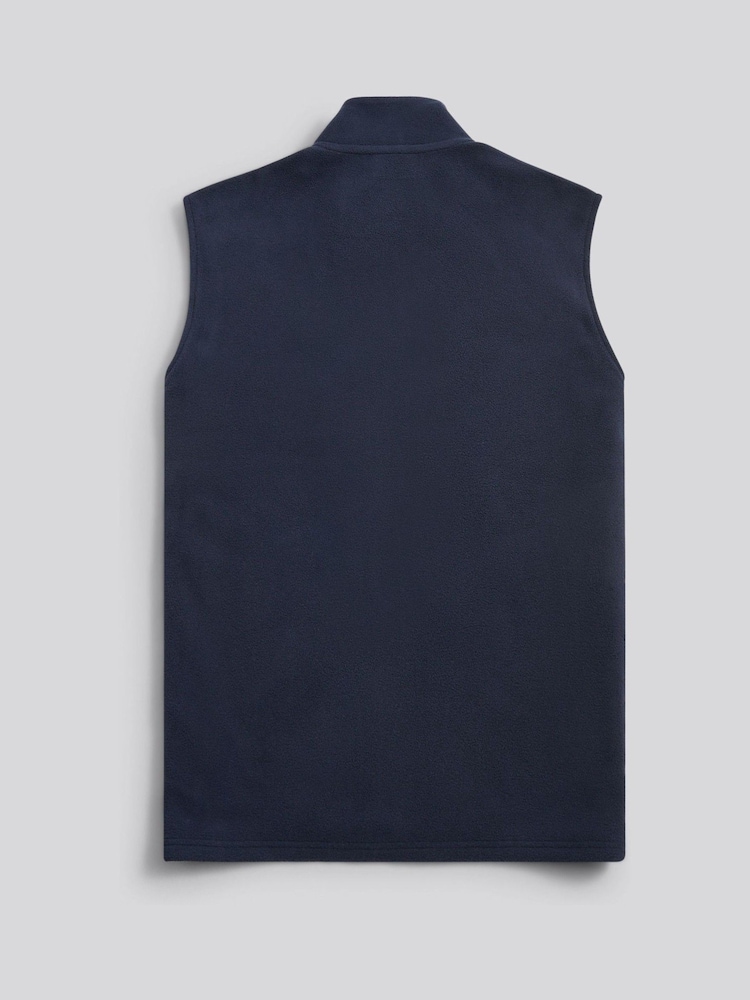 U.S. Polo Assn Blue Micro Fleece Gilet - Image 2 of 3 U.S. Polo Assn Blue Micro Fleece Gilet - Image 2 of 3