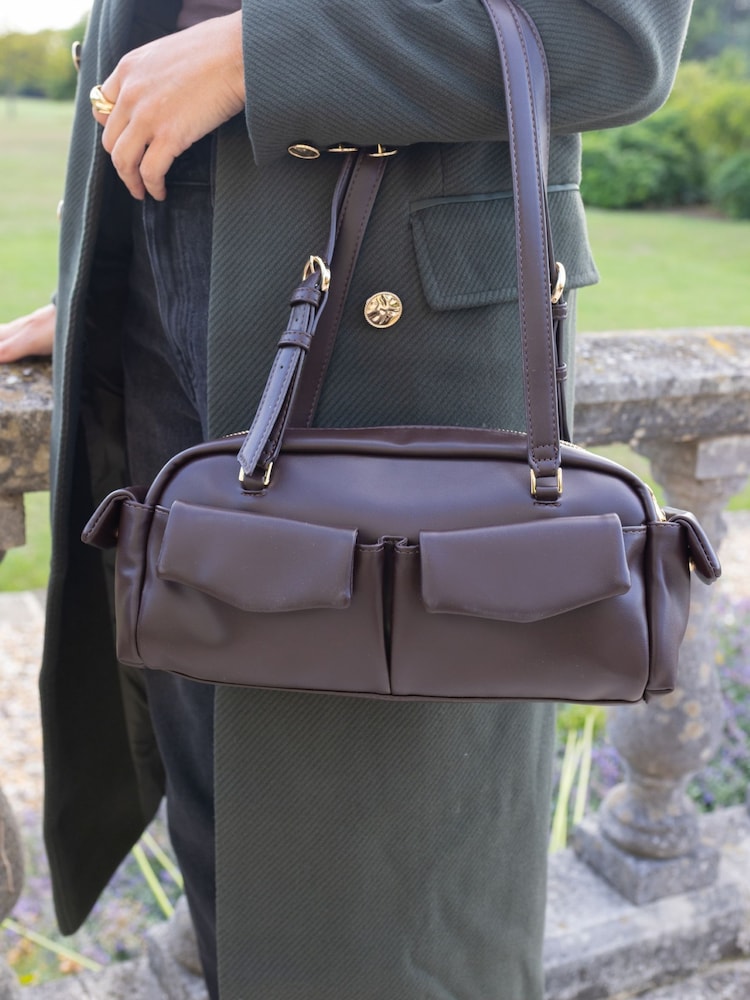 Braun - Novo AYVA Pocket Shoulder Bag - Bild 4 von 4