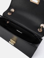 Novo Black Apprehend Chain Flap Medium Shoulder Bag - Image 3 of 4