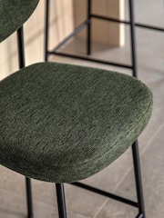 Gallery Home Set of 2 Green Orion Stools - Image 3 of 8