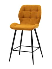 Gallery Home Set of 2 Yellow Bromley Stools - Image 5 of 6