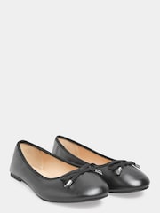 Yours Curve Black Extra Wide Fit Extra Wide Fit Blaise Ballerinas - Image 2 of 4
