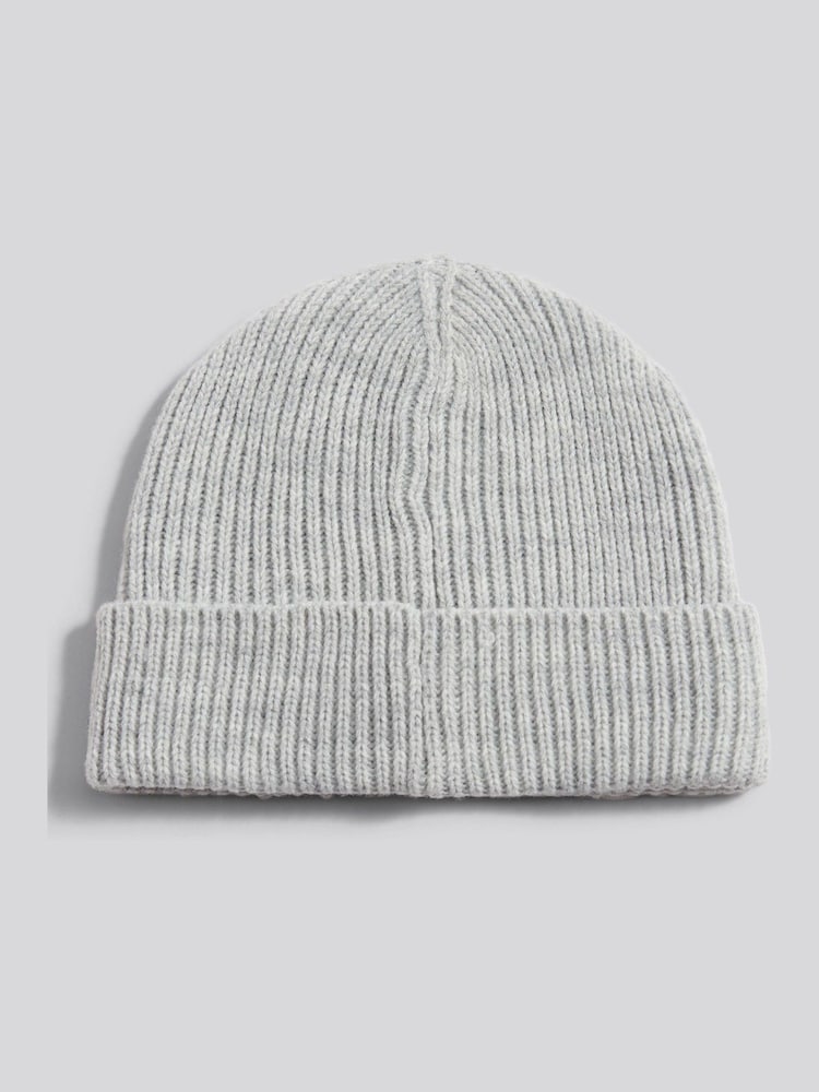 U.S. Polo Assn. Ash Grey Signature Double Horsemen Knit Beanie - Image 2 of 5 U.S. Polo Assn. Ash Grey Signature Double Horsemen Knit Beanie - Image 2 of 5
