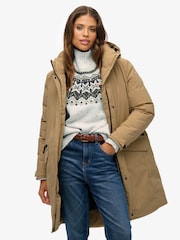 Superdry Nude City Fishtail Padded Parka - Image 1 of 9