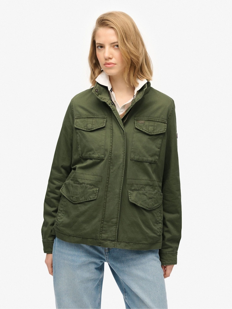 Superdry Green M65 Rookie Jacket - Image 1 of 9