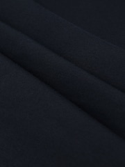 Reiss Navy Blaikie Airwater-Cotton Relaxed-Fit T-Shirt - Image 6 of 6